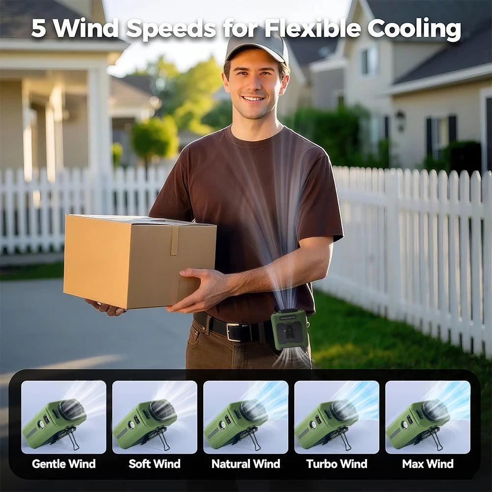Portable Hanging Waist Fan
