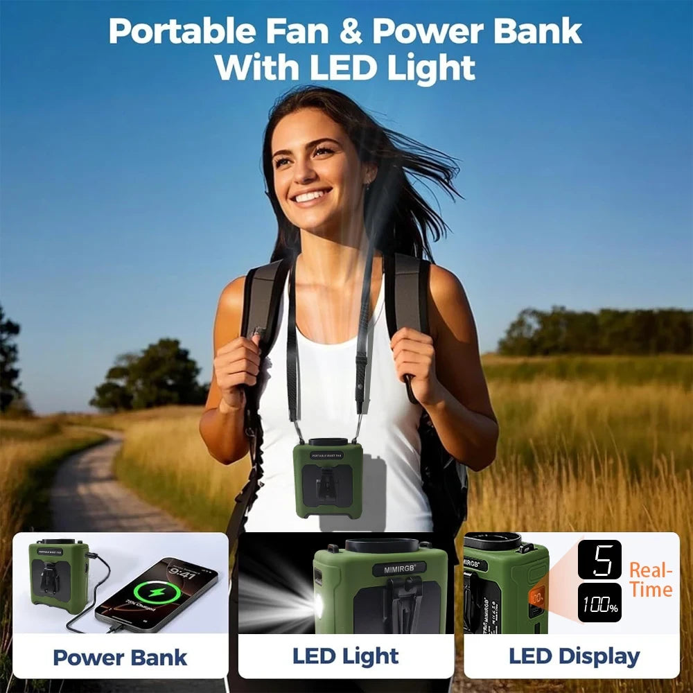 Portable Hanging Waist Fan