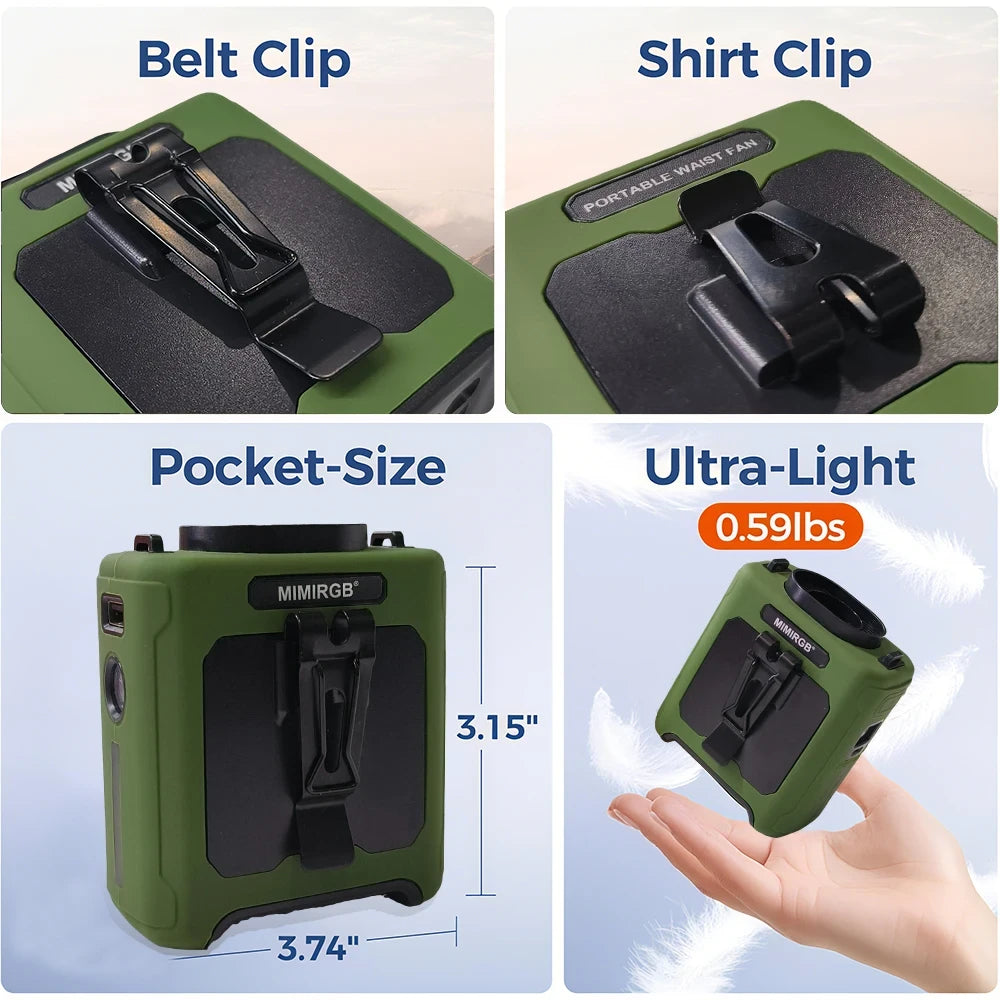 Portable Hanging Waist Fan