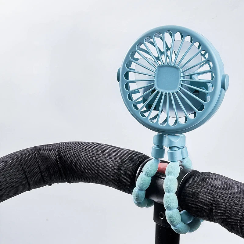 Portable Stroller Fan with Light
