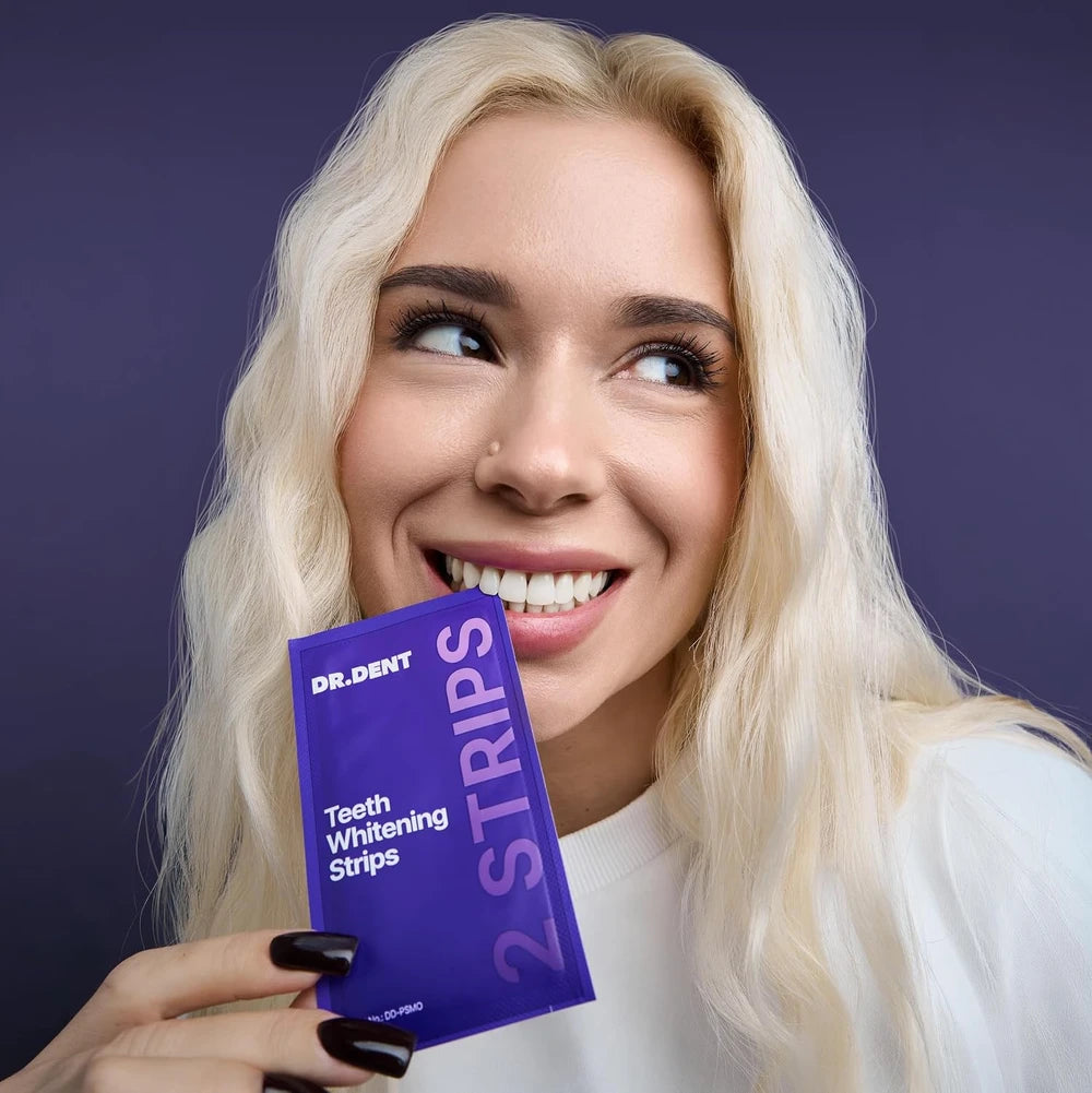 DrDent Purple Teeth Whitening Strips