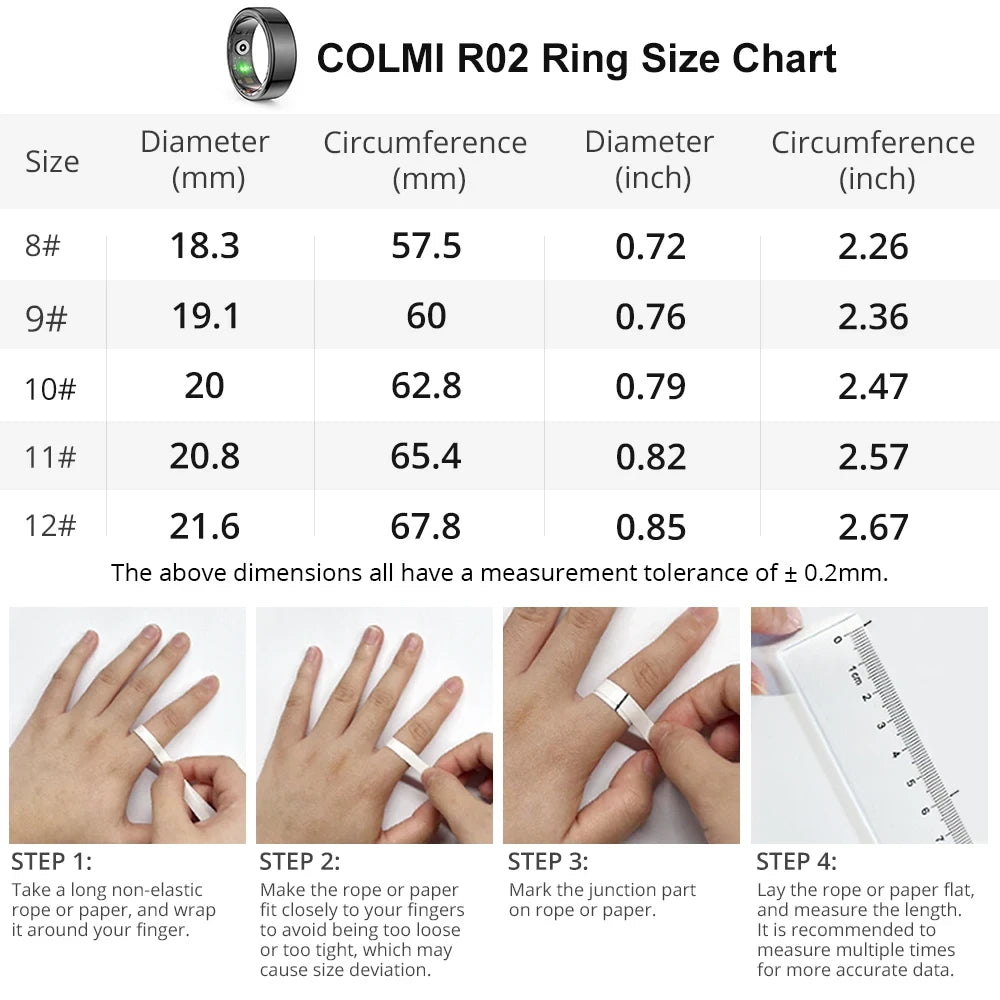 COLMI R02 Smart Health Ring